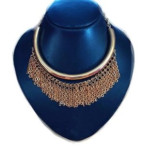 Vintage Tube Chain Dangle Choker